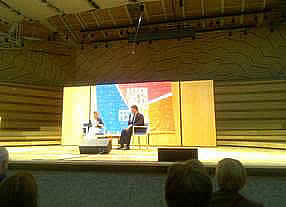 Ruth Bader Ginsburg, associate justice of the Supreme Court of the U.S in conversation. Along with political opnions, she also revealed personal revelations and insights.